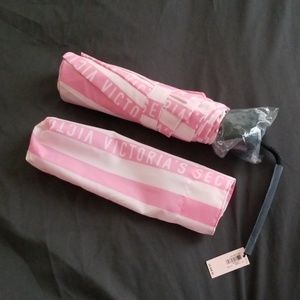 Victoria's Secret Pink Striped Umbrella